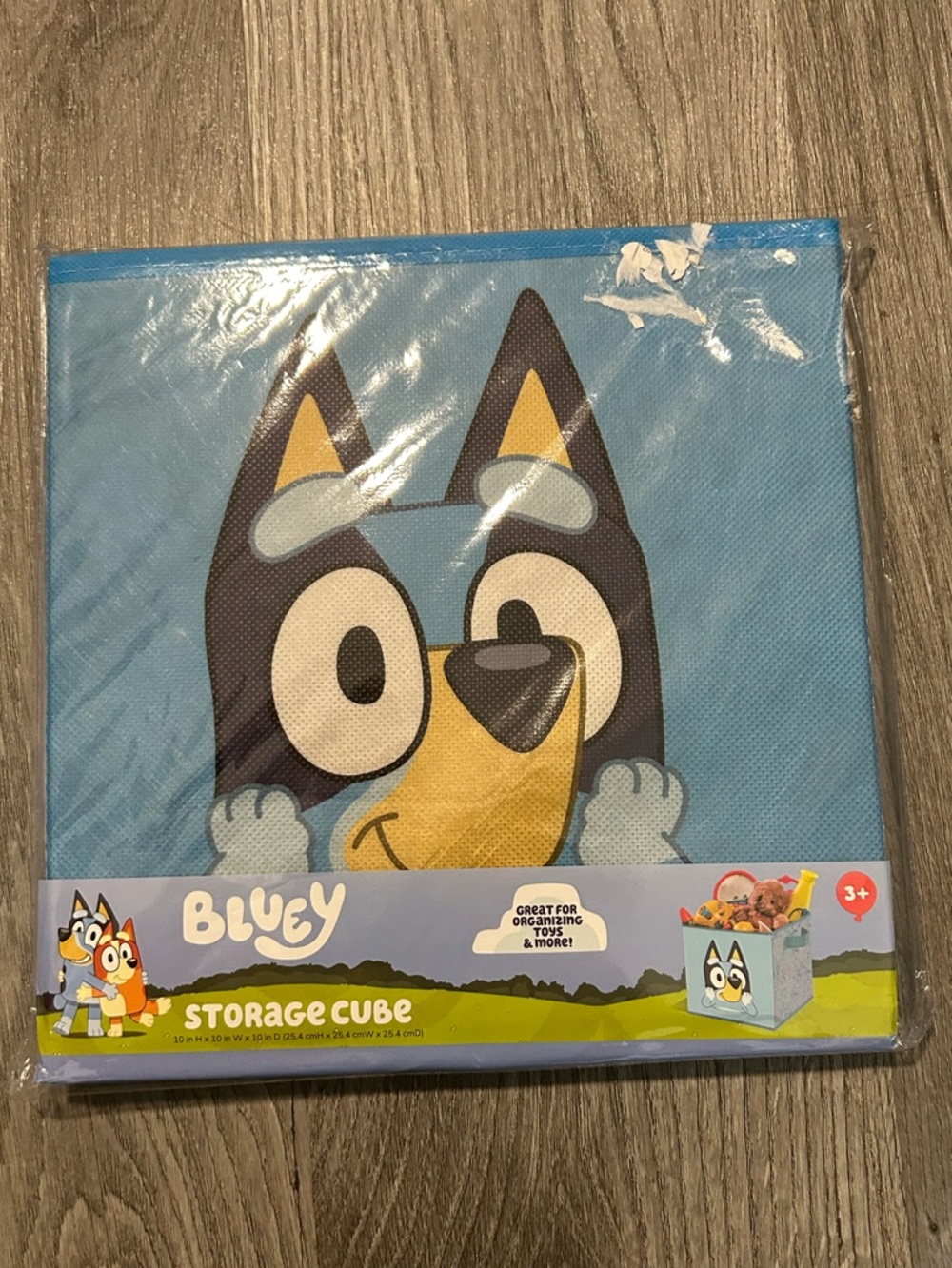NWT Bluey Kids Foldable Storage Cube - Blue